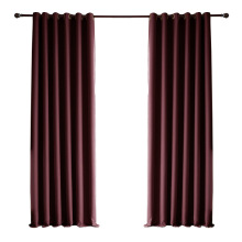Curtains de fenêtre de bureau de cantonnière prêts à l&#39;emploi en gros 100% rideaux de courant d&#39;occasion en polyester pour le salon
